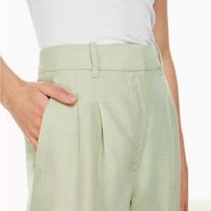 New with Tags - Aritzia Effortless Linen Pant - Pastel Green